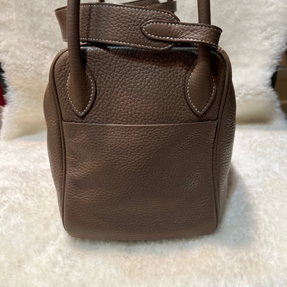 Hermès Elephant Gray Silver Hardware Lindy 30 [Pre-Owned]