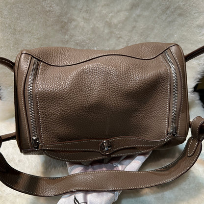 Hermès Elephant Gray Silver Hardware Lindy 30 [Pre-Owned]