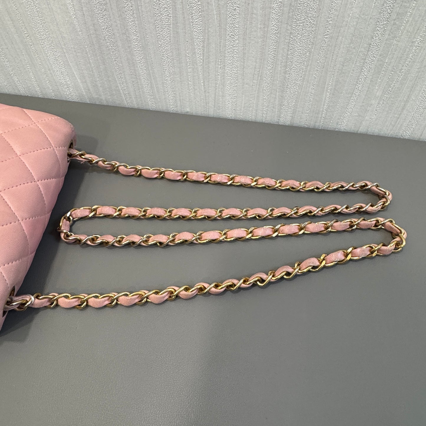 Chanel Cherry Blossom Pink Mini Square Flap Bag [Pre-Owned]