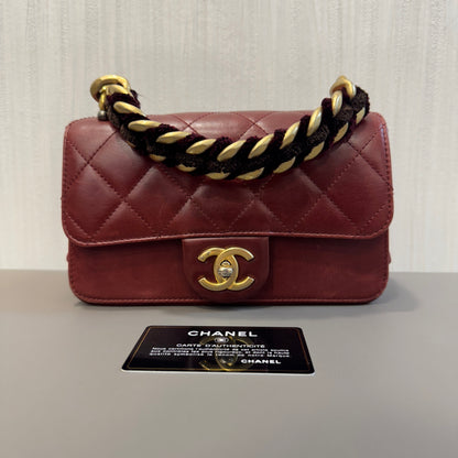 CHANEL アコーディオンレザーバッグ【中古】