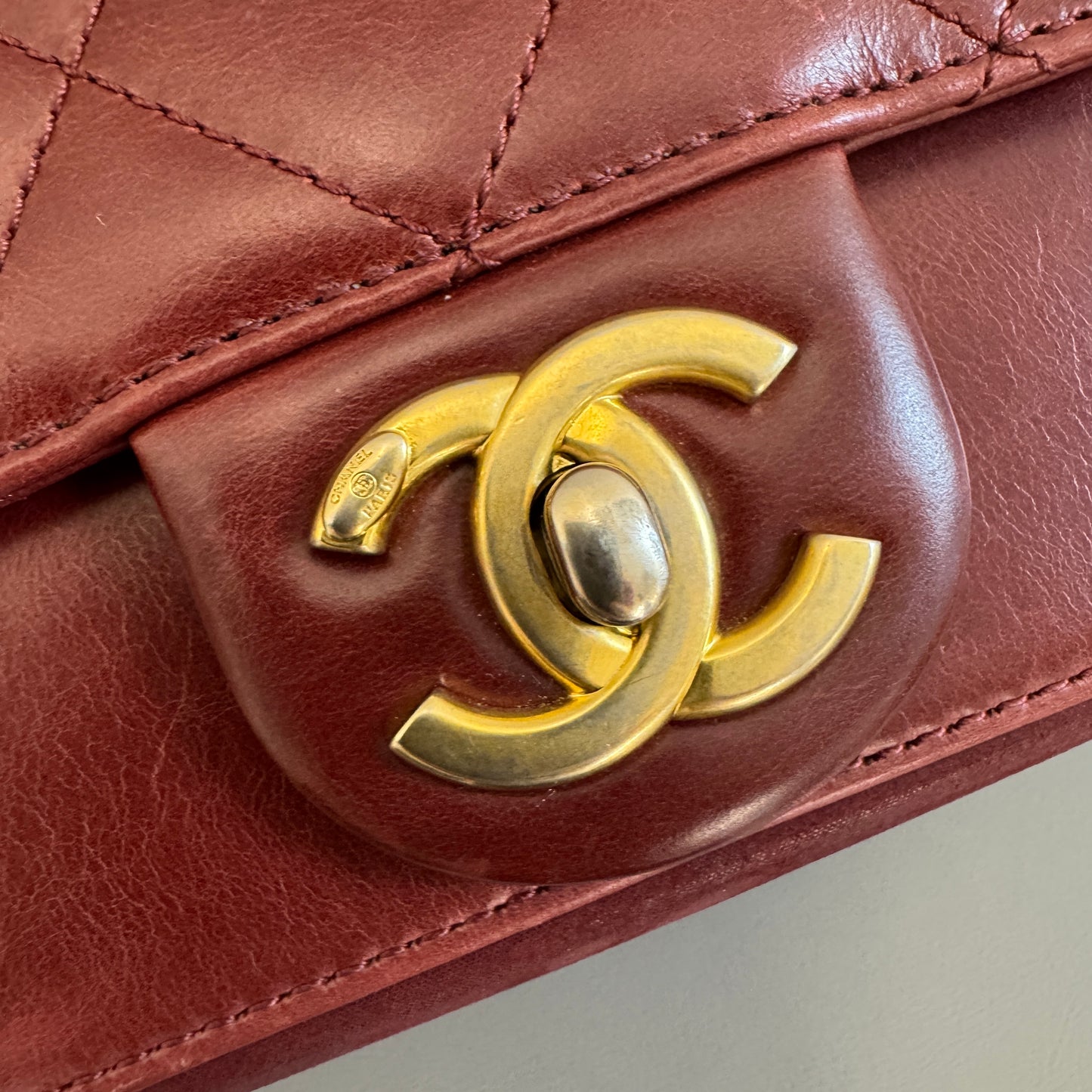 CHANEL アコーディオンレザーバッグ【中古】