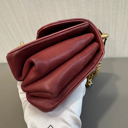 CHANEL アコーディオンレザーバッグ【中古】