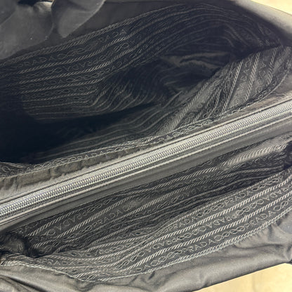 Prada Black & Gold Snake Handle Nylon Tote Bag [Pre-Owned]