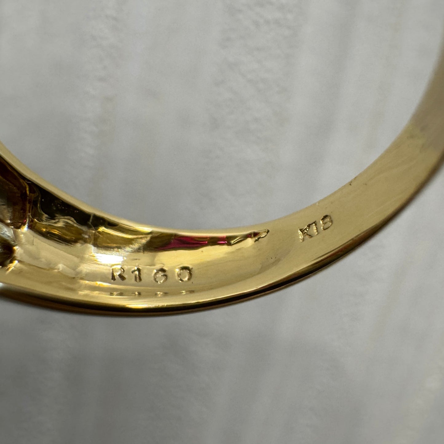 18K Yellow Gold Ruby and Diamond Ring [Pre-Owned]