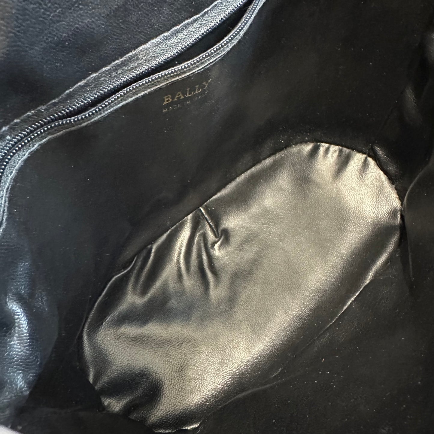 BALLY Caramel Ostrich Leather Shoulder Bag [Pre-Owned]