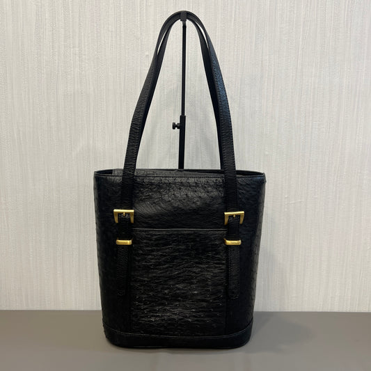 ELMOSA Ostrich Leather Tote Bag [Pre-Owned]