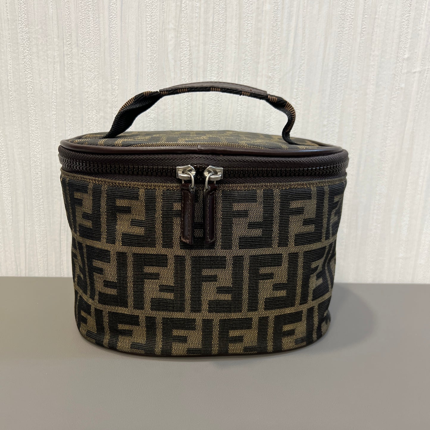 FENDI Monogram Handheld Makeup Bag [Pre-Owned]