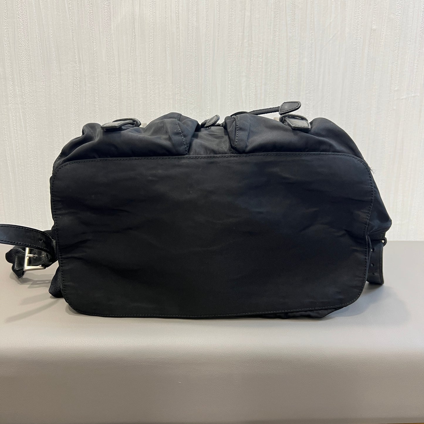 プラダ ブラックナイロン ブラックパック【中古】