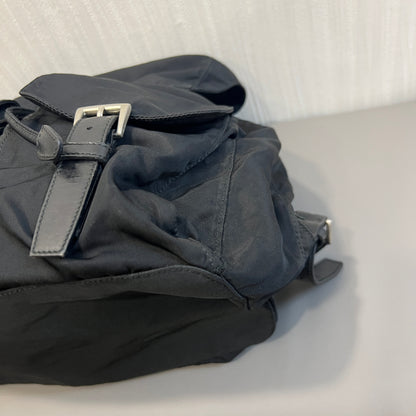 プラダ ブラックナイロン ブラックパック【中古】