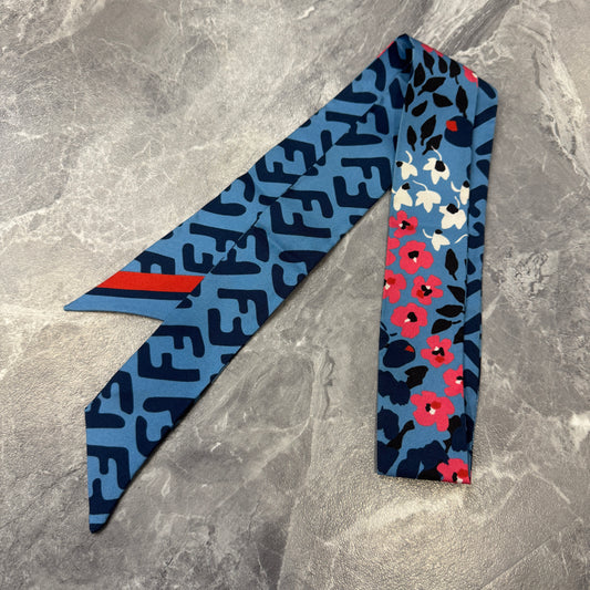 FENDI Twilly Silk Scarf [Pre-Owned]