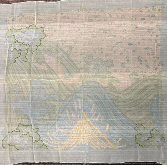 Hermès "Upstream" Silk Scarf [Pre-Owned]