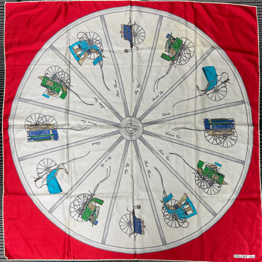 CELINE Silk Scarf [Pre-Owned]