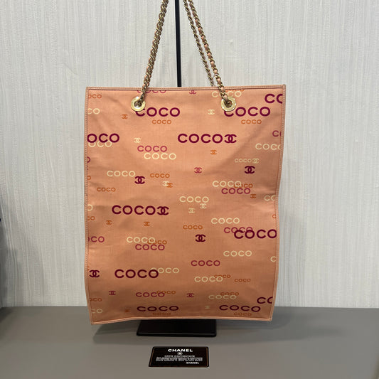 CHANEL Coco Logo Top Handle Bag [Pre-Owned]