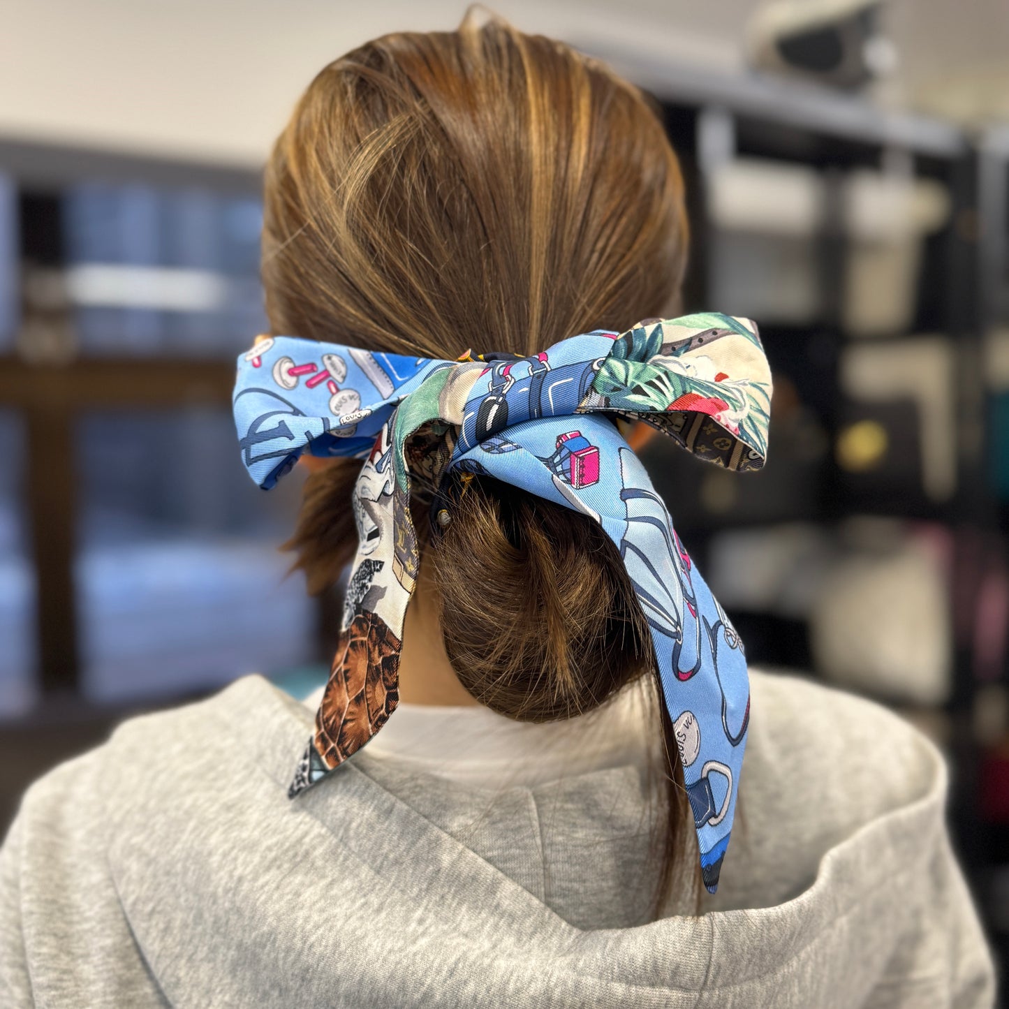 LOUIS VUITTON Hair Scrunchie & Headband [Pre-Owned]