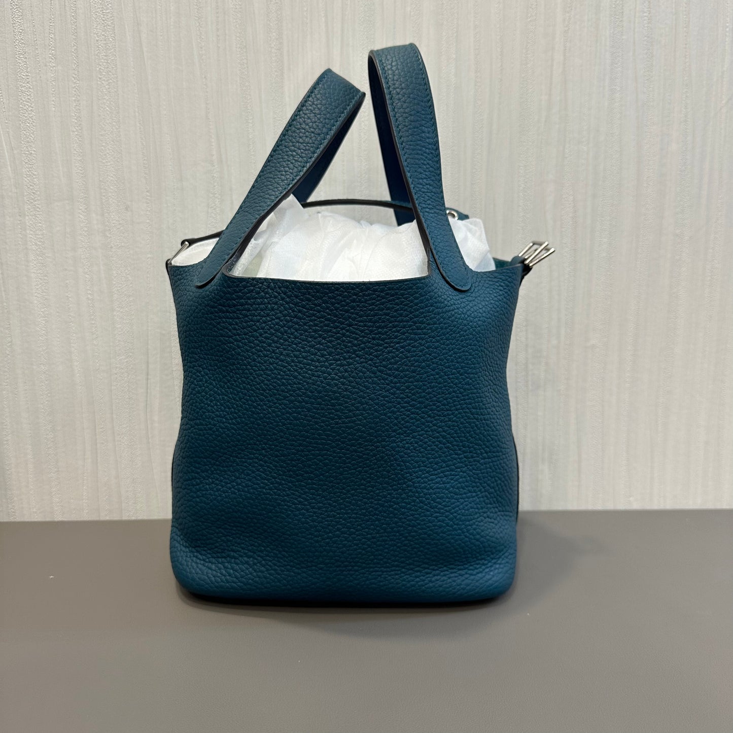 Hermès Picotin 18 in Cypress Green with Silver Hardware [Used]