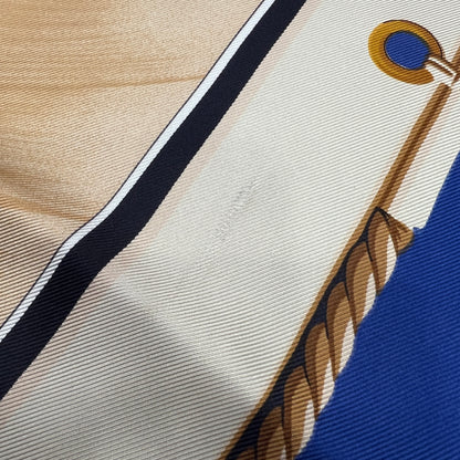 LV 1995 Limited Edition Nautical Theme Silk Scarf [Pre-owned]