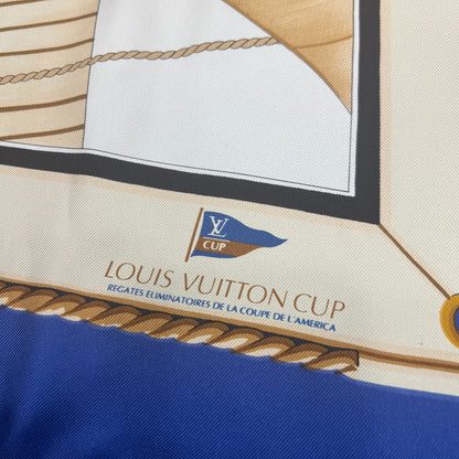 LV 1995 Limited Edition Nautical Theme Silk Scarf [Pre-owned]