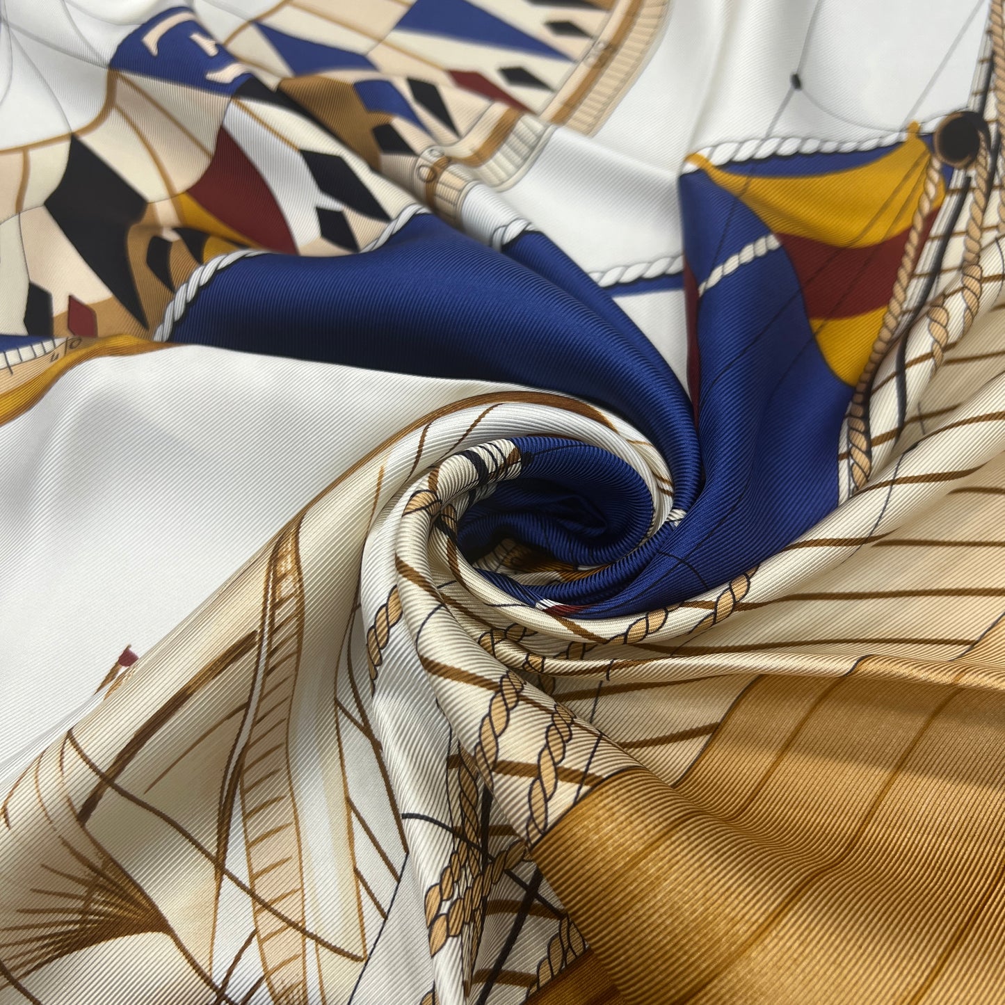 LV 1995 Limited Edition Nautical Theme Silk Scarf [Pre-owned]