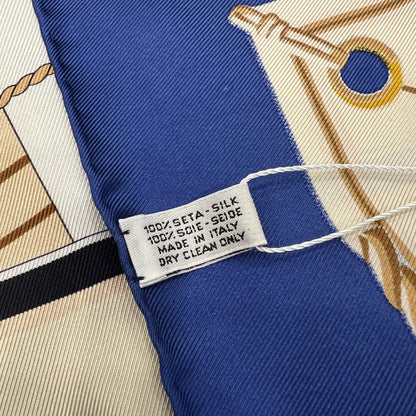 LV 1995 Limited Edition Nautical Theme Silk Scarf [Pre-owned]