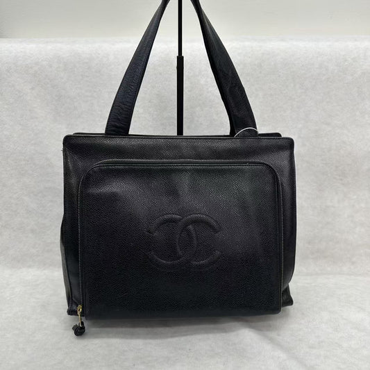 CHANEL Caviar Leather Shoulder Tote [Pre-Owned]