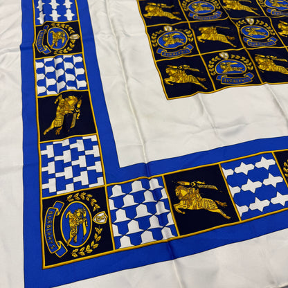 Burberry Equestrian Knight Silk Scarf [Pre-Owned]