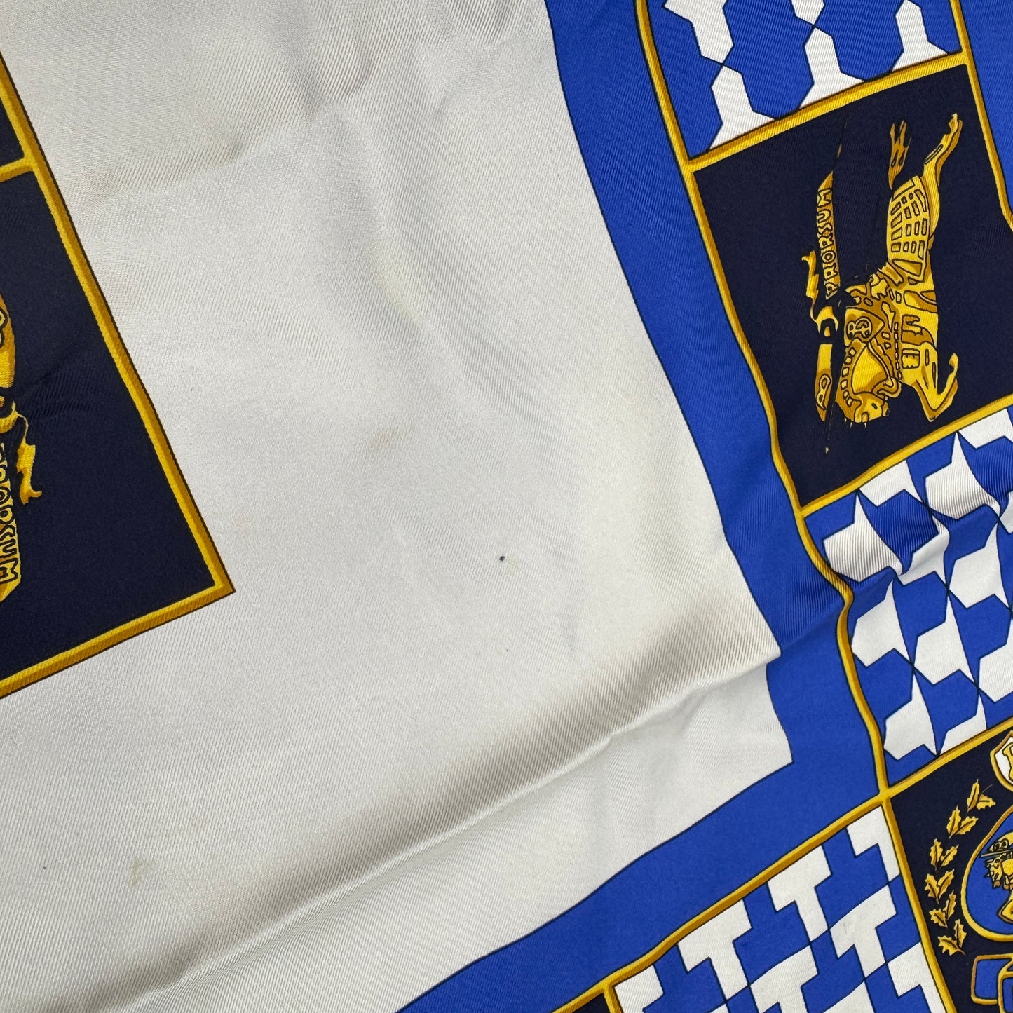 Burberry Equestrian Knight Silk Scarf [Pre-Owned]