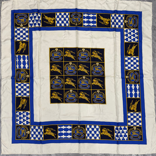 Burberry Equestrian Knight Silk Scarf [Pre-Owned]