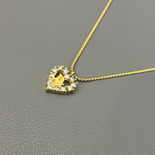 DIOR Heart-Shaped Necklace [Pre-Owned]