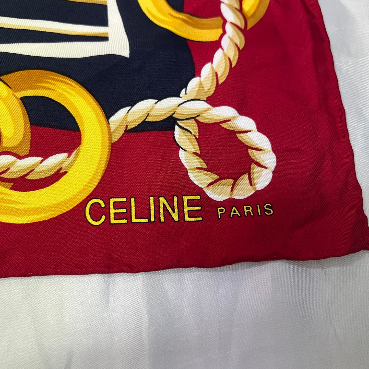 セリーヌ シルクスカーフ【中古】