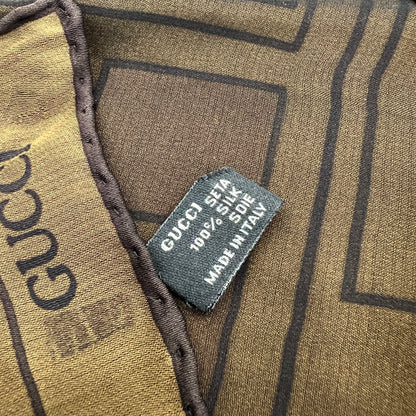 Gucci 100% Silk Scarf [Pre-Owned]