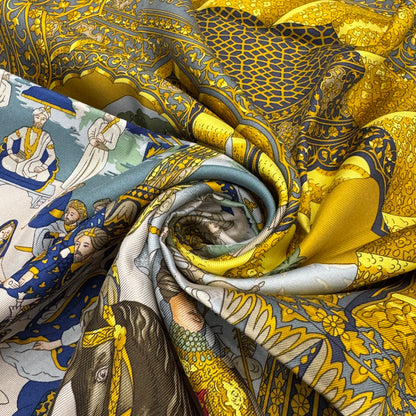 Hermès "Les Aristocrates" Silk Scarf [Pre-Owned]