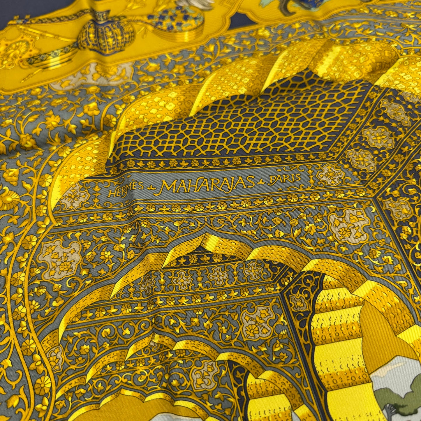 Hermès "Les Aristocrates" Silk Scarf [Pre-Owned]