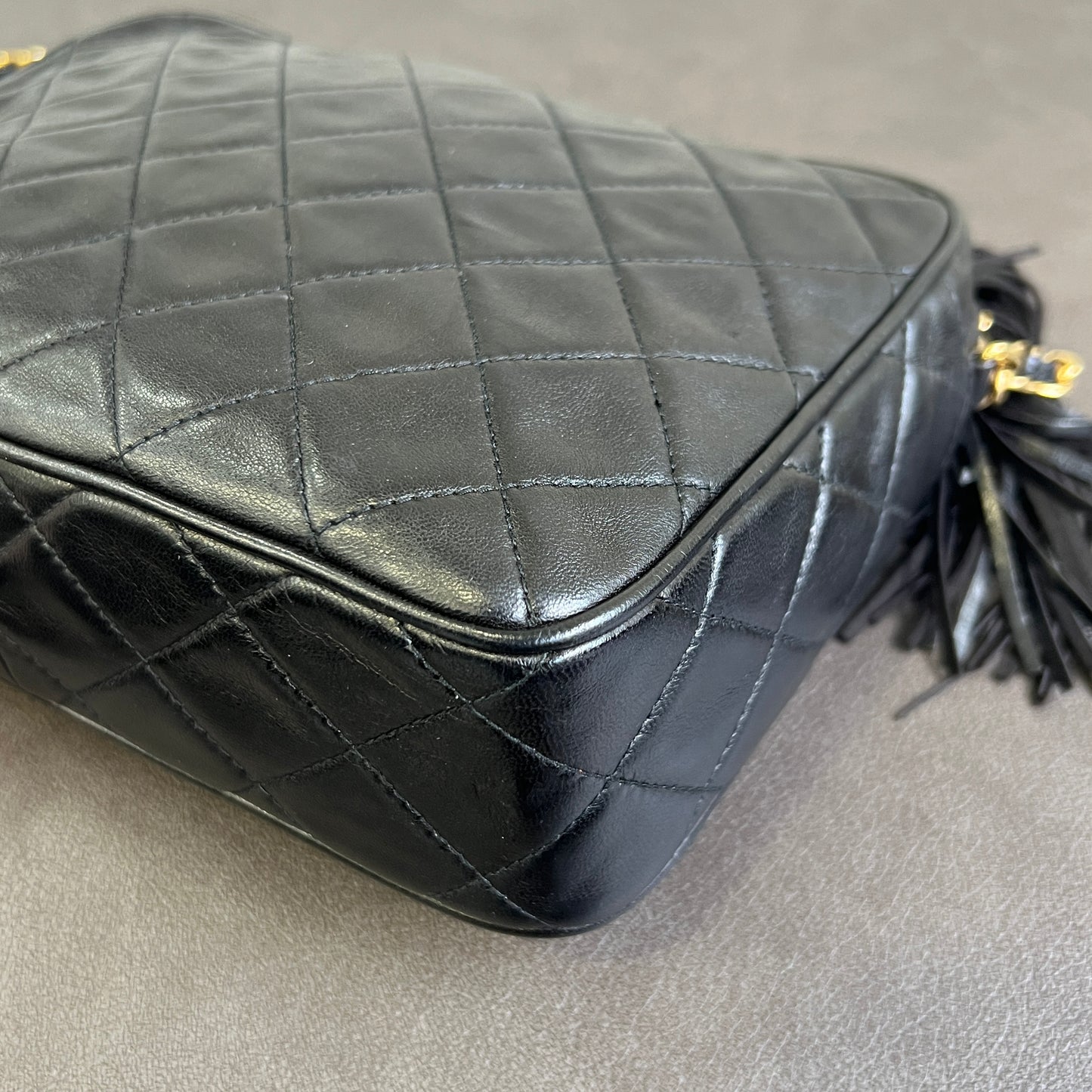 CHANEL Gold Ball Tassel Camera Bag [Pre-Owned]