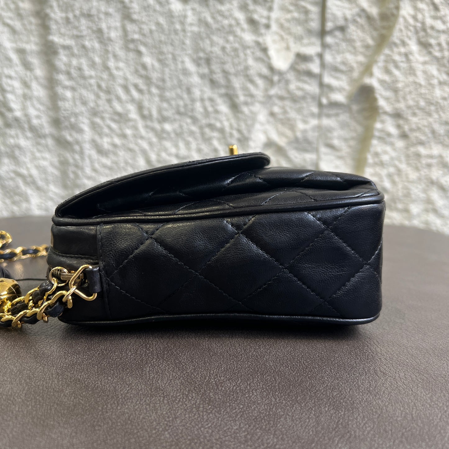 CHANEL Gold Ball Tassel Camera Bag [Pre-Owned]