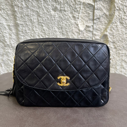 CHANEL Gold Ball Tassel Camera Bag [Pre-Owned]