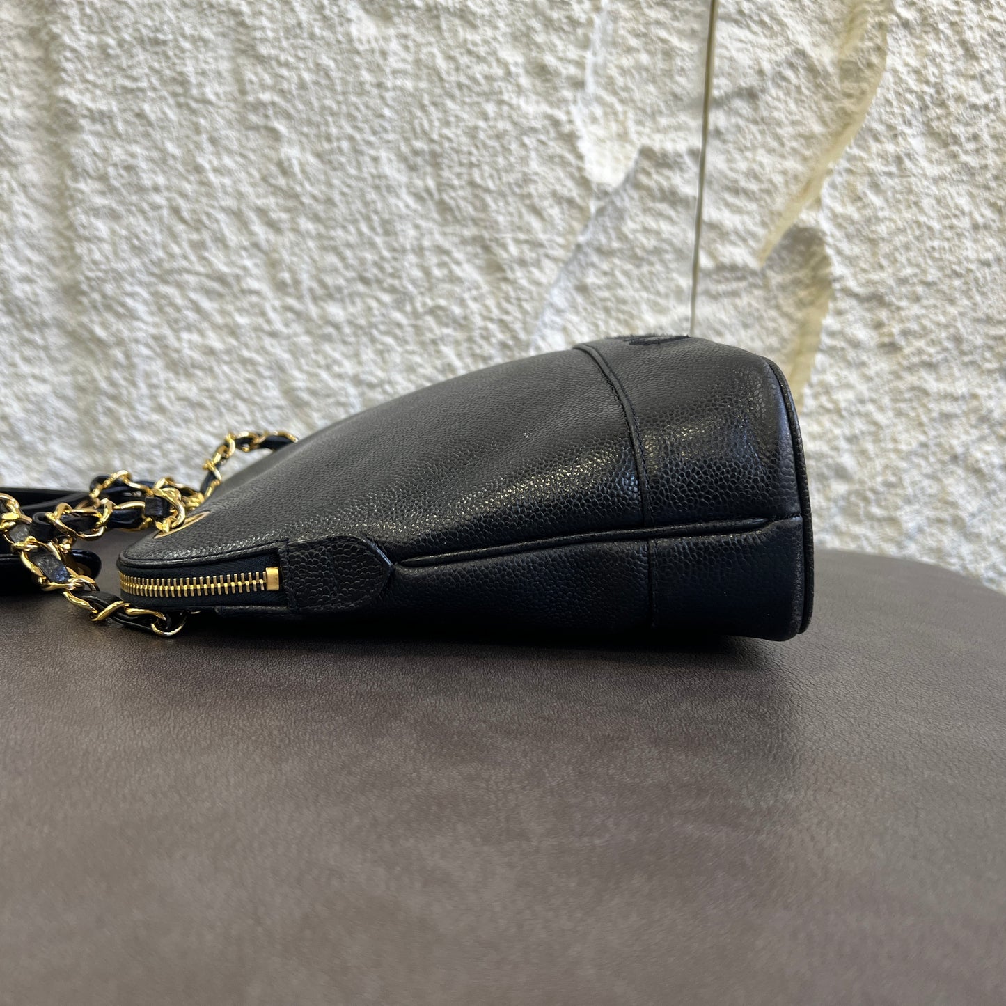Chanel Black & Gold Shell Mini Bag [Pre-Owned]