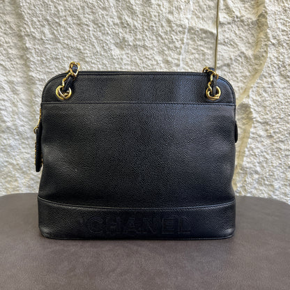 Chanel Black & Gold Shell Mini Bag [Pre-Owned]