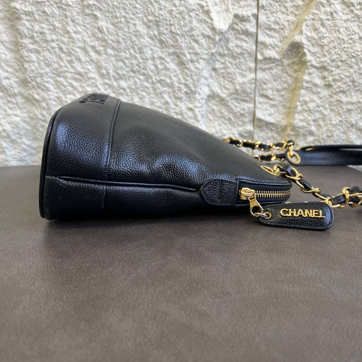 Chanel Black & Gold Shell Mini Bag [Pre-Owned]