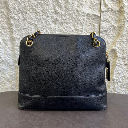Chanel Black & Gold Shell Mini Bag [Pre-Owned]