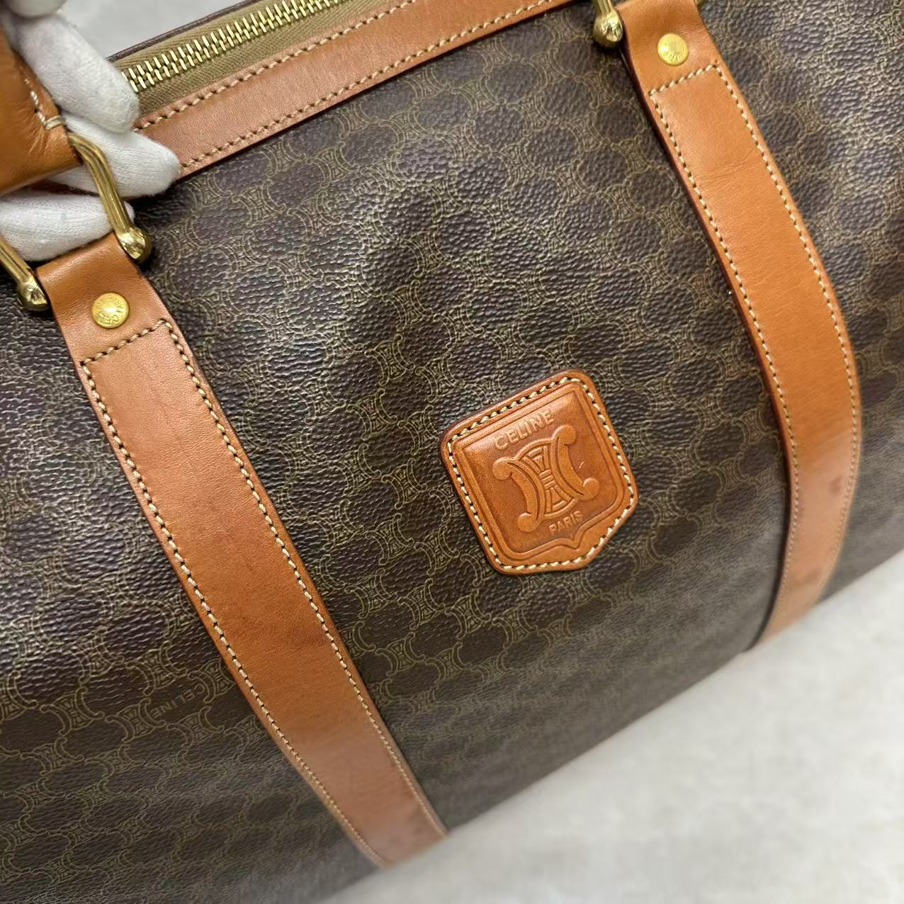 Celine 经典 Monogram Boston 手提包 [二手]