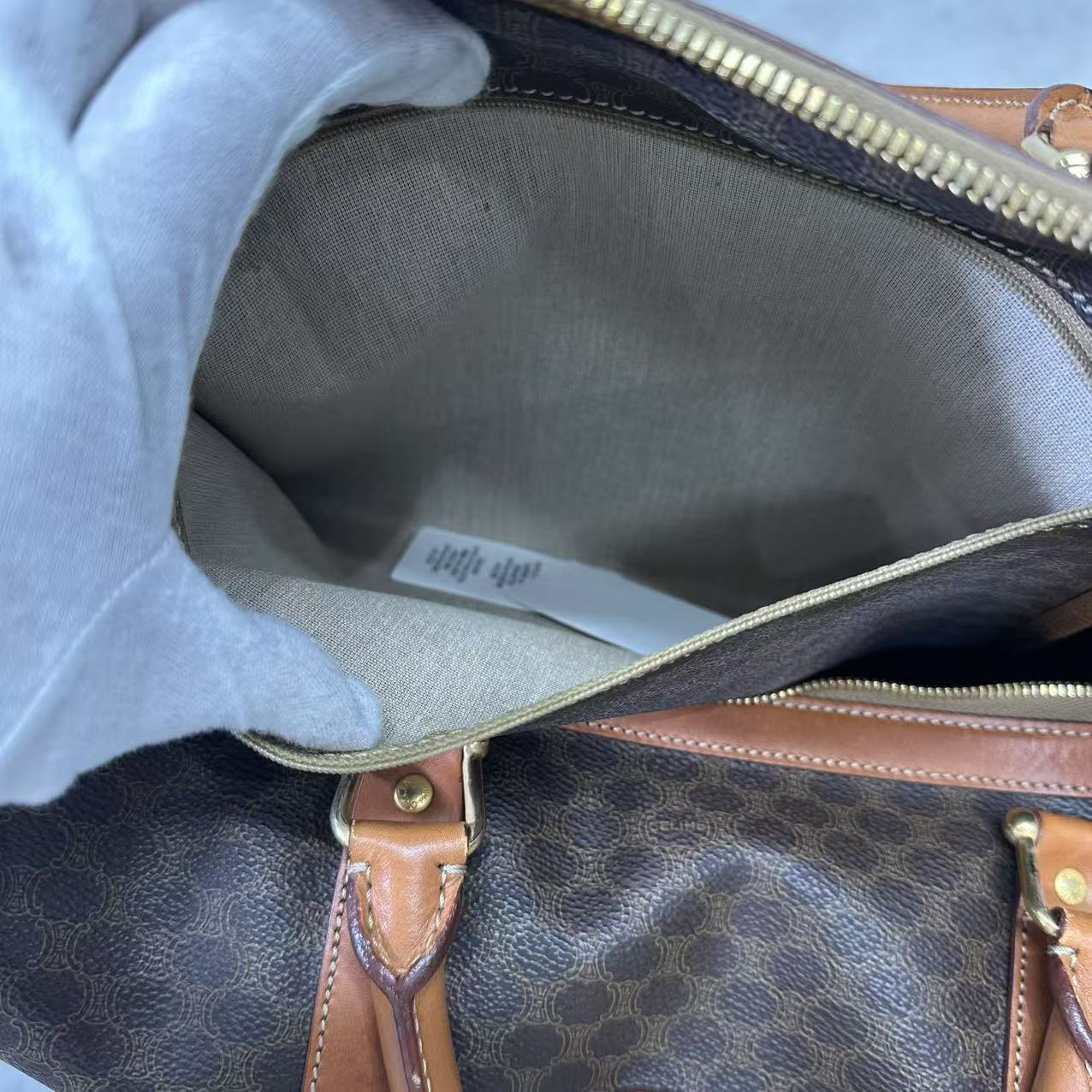 Celine 经典 Monogram Boston 手提包 [二手]