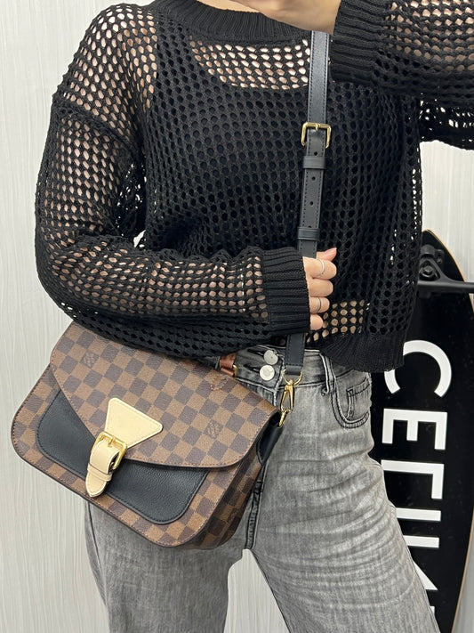 Louis Vuitton Damier Canvas Messenger Crossbody Bag [Pre-Owned]