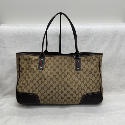 Gucci GG Supreme Butterfly Bow Tote Bag [Pre-Owned]