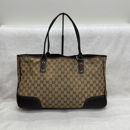 Gucci GG Supreme Butterfly Bow Tote Bag [Pre-Owned]