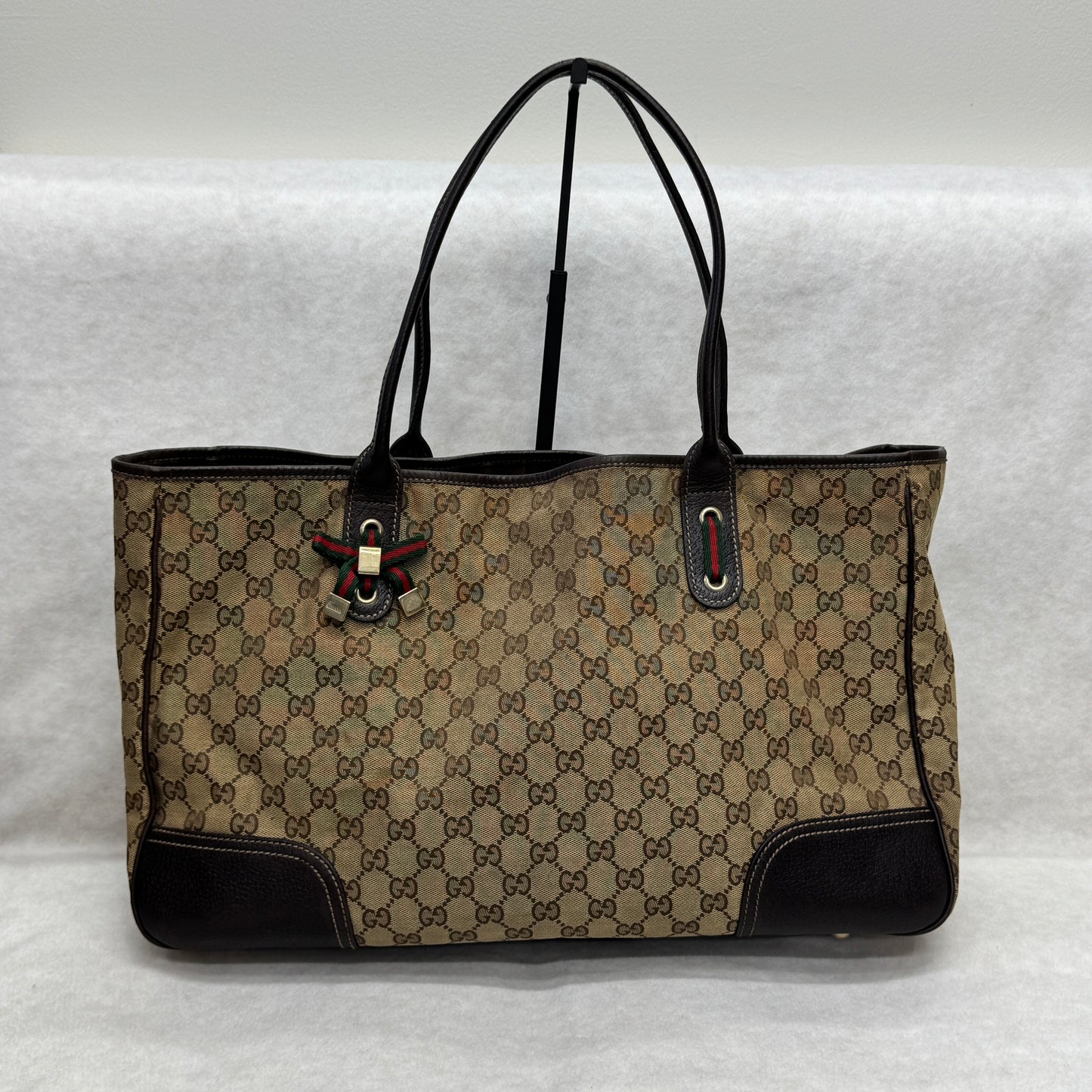 Gucci GG Supreme Butterfly Bow Tote Bag [Pre-Owned]