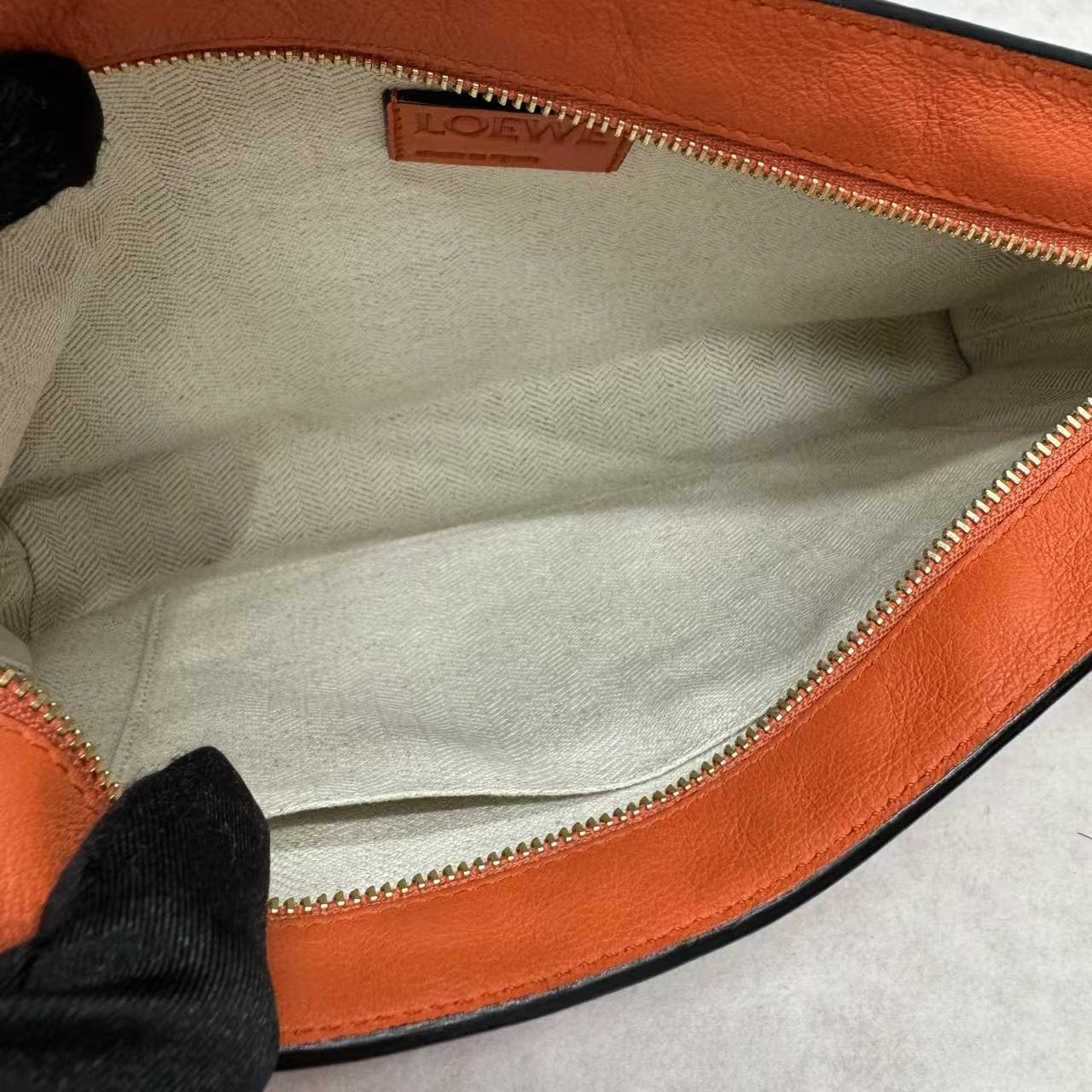 Loewe Puzzle Orange Shoulder Bag [Pre-Owned]