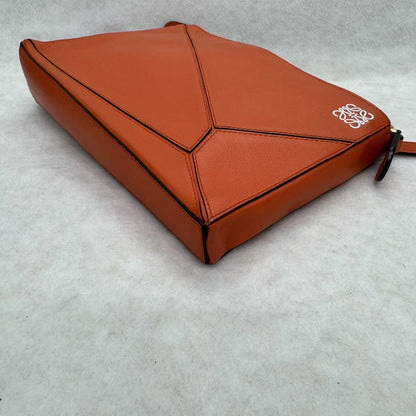 Loewe Puzzle Orange Shoulder Bag [Pre-Owned]
