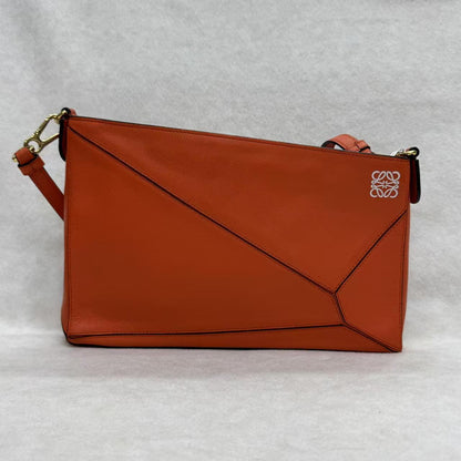Loewe Puzzle Orange Shoulder Bag [Pre-Owned]