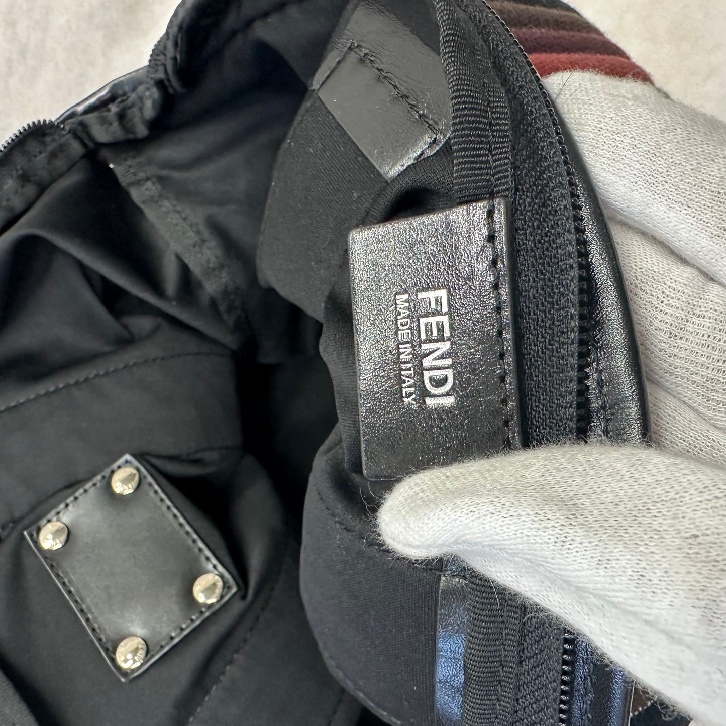 FENDI Zucca Monogram Shoulder Bag [Pre-Owned]