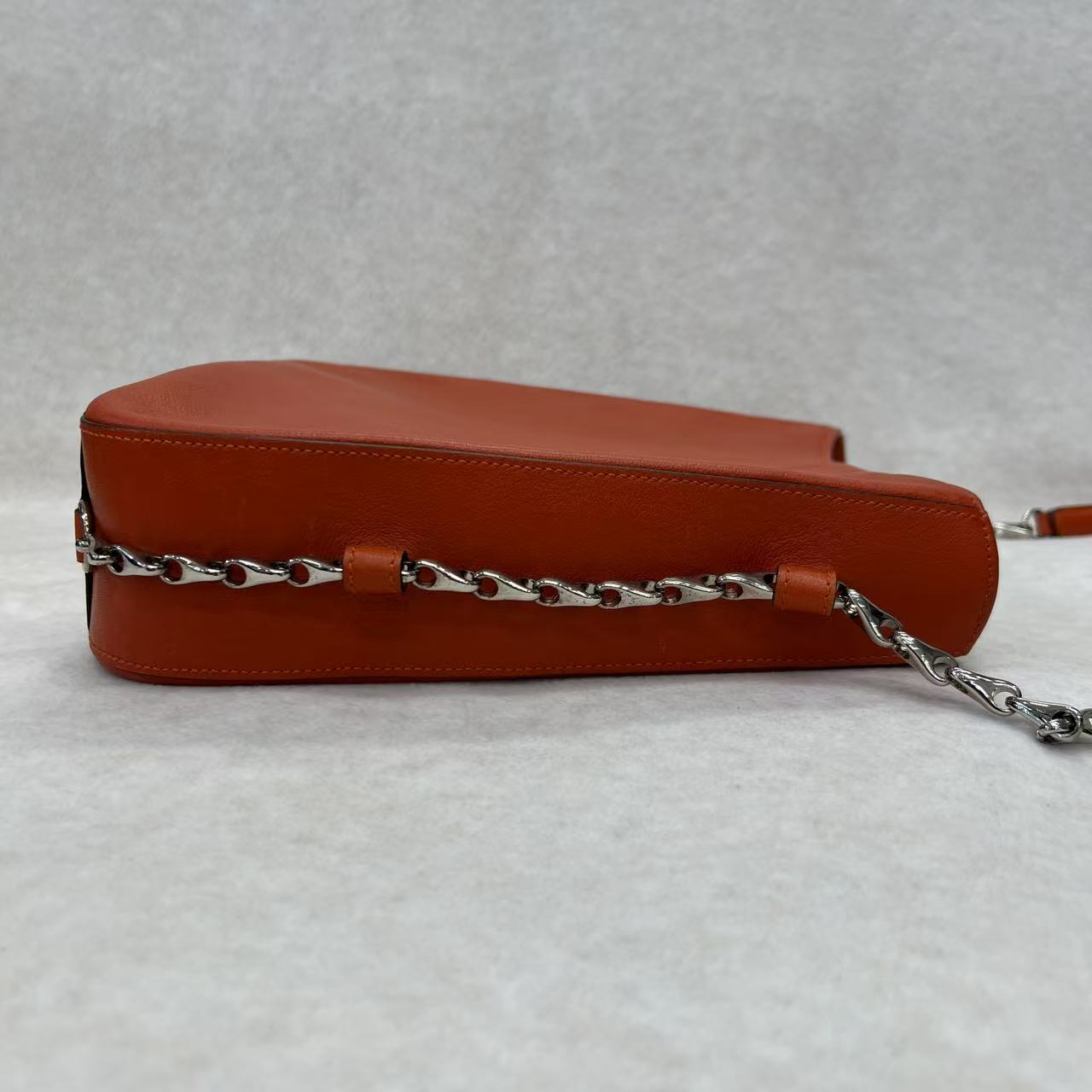 CELINE Orange Red Shoulder Bag [Pre-Owned]